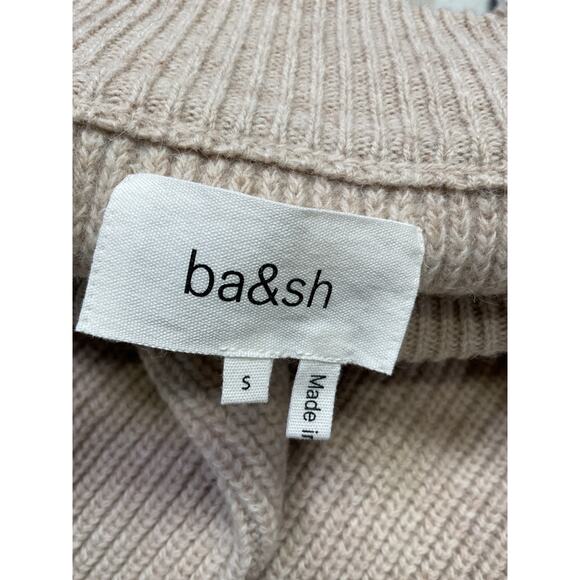 Ba&Sh Button Beige Wool Shoulder Sweater Size S - NWT - Picture 4 of 5